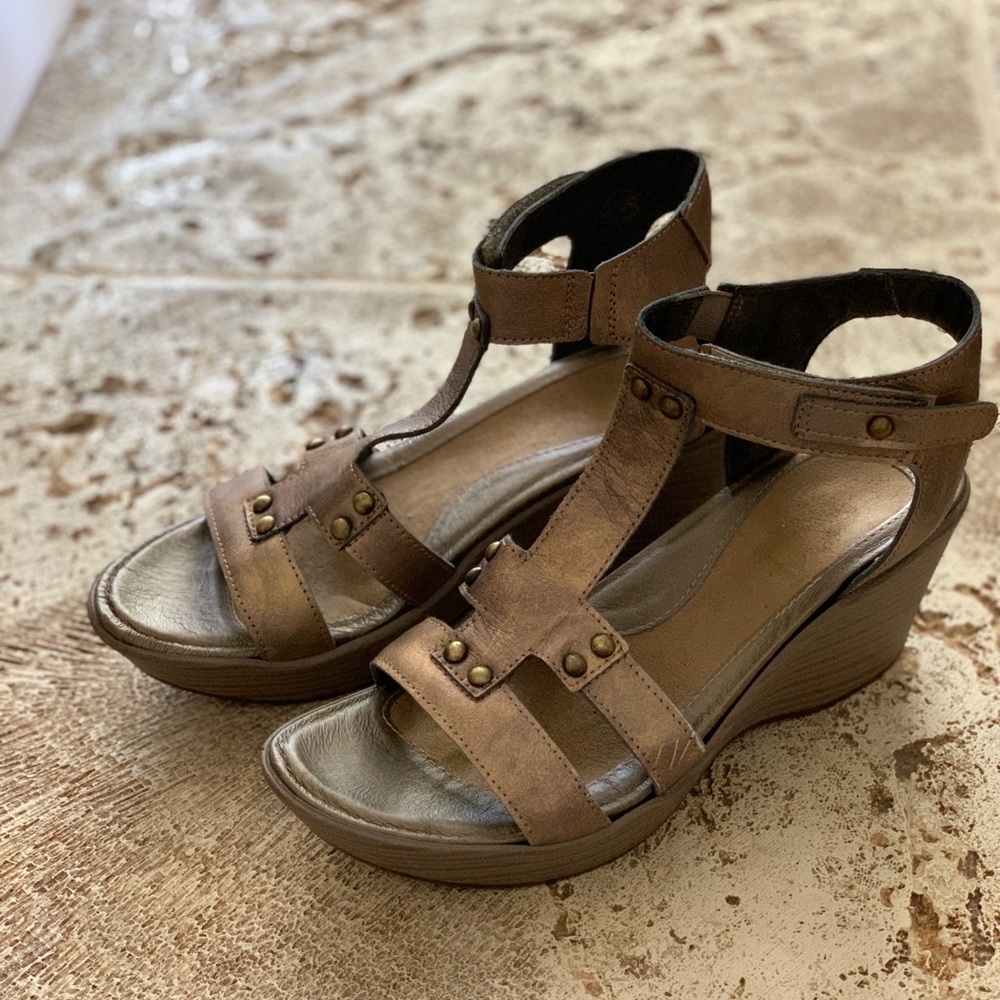 Metallic Bronze Naot sandals